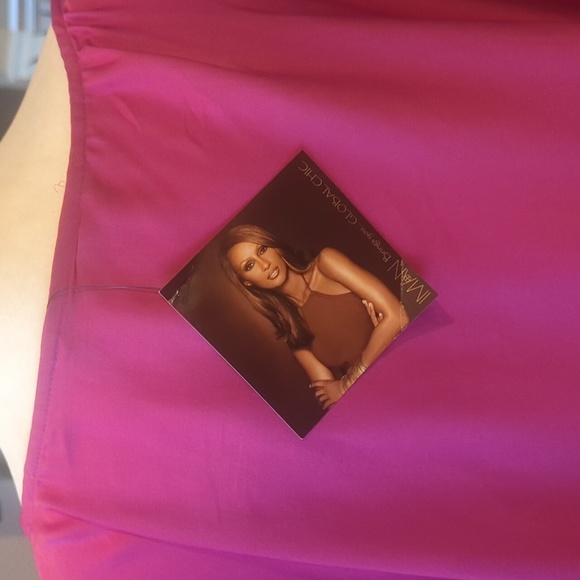 IMAN Vibrant Pink Tunic with Blue Accents - Picture 4 of 8